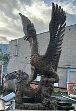 Garuda Simbol von Indonesien Holz Skulptur Statue Haus Garten Dekoration