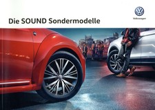 VW Sound Sondermodelle Prospekt 2017 1/17 D Tiguan Touran Up Polo Golf Sportsvan
