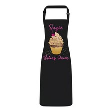 Personalisierte Schürze. alle Namen Cup Cake Baking Queen. verstellbare Trageriemen. Geschenk