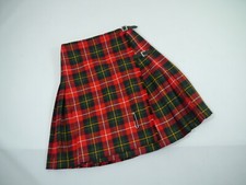 RETTL Damen Schottenrock Kilt rot Karo Schurwolle Gr. ca. 38-44 88cm-92cm