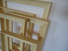 Schattenfugenrahmen 24x24 - 40x60cm natur Bilderrahmen für Keilrahmen Leinwand