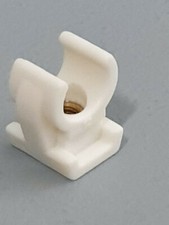 Kunststoff Rohr-Clip einfach in 12mm weiss Ersatzteil