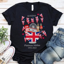 Kinder Königin Elizabeth II Platinum Jubiläum 2022 Feier 70th offizielle tshirt
