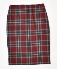 Luisa Spagnoli Damen Hohe Taille Bleistift Rock it 44 Medium w27 Burgund z108