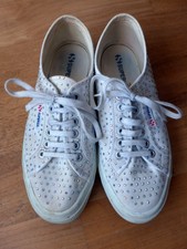Sneaker Superga mit Swarovski Strass Gr. 41 weiß von 2006 gebraucht