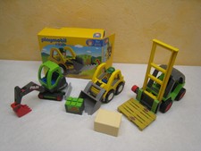 Playmobil 1.2.3 Radlader 6775 Stapler 3003 mini Bagger 3279 Baustelle 
