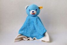 Steiff Alete Bär Teddy blau/weiß Schmusetuch Kuscheltuch Schnuffeltuch