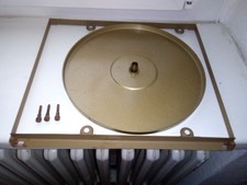 50er Jahre PE Rex A Plattenspieler Teile,Einbaublechrahmen,Plattenteller 