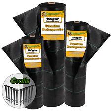  Bodengewebe Unkrautvlies Unkrautfolie Gartenvlies Folie 100g UV Geotextil %