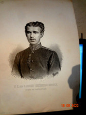 Kronprinz Rudolf von Oesterreich K&K Ungarn  Litho