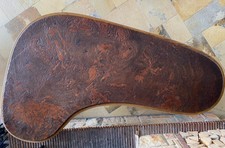 großer, außergewöhnlicher Couchtisch, massiv, mit Steinplatte, 1,10x1,70m 