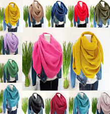Schal Blogger Dreieckstuch Strick Warm Tuch Boucle Winter  Dick Weich 2022-2023