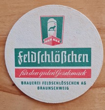 * ALTER BIERDECKEL * BRAUEREI FELDSCHLÖßCHEN BRAUNSCHWEIG FLORIDA BOY ORANGE