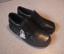 Hush Puppies Slipper Herren Schuhe Größe 41 schwarz Leder HANDMADE NEU !