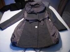 Damen Kurzmantel Jacke Parka Wollmantel Kutte Übergangsmantel Filzjacke Vintage