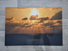 Bild auf Leinwand : Sonnenuntergang am Meer