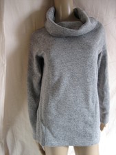 SNOW TECH  hellgrauer Pullover innen mit warmem Flausch Gr. S