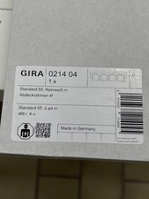 2 Gira Abdeckrahmen 4fach Standard 55 021404 Reinweiß Seidenmatt 