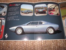 Hochglanz! Prospekt Ferrari Dino 308 GT 4 GT4 Euro, Bertone # 99/74, 1974 SELTEN