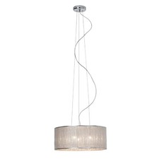 Design Pendelleuchte LED Hängelampe Pendel Lampe Leuchte Chrom Kristall Lüster 