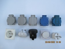 10 Sondersteckdosen 5 Mennekes Einbausteckdose 230 V   2 mehrfach Verteilerdose