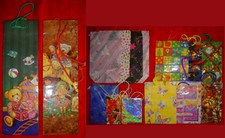 13 GESCHENKTÜTEN & 2 FLASCHENTÜTEN DIVERSE GRÖßEN WEIHNACHTEN TEILS NEU