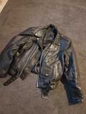 Schwere Biker Lederjacke Größe M, Echt Leder, neuwertig