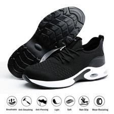 Arbeitsschuhe Herren Damen Sicherheitsschuhe mit Stahlkappe Leicht Schutzschuhe