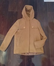 Zara Edler Wollmantel Gr 36 (s) cognac Camel Zierknöpfe Gold