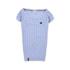 Naketano Damen Bluse Top Shirt Blouse Gr.S (DE 36) Tunika Blau 104605