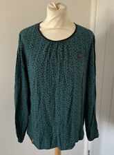 Damen Naketano grün Spotty Top Bluse Größe Medium M