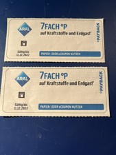 2 x orig. PAYBACK Coupons ARAL, 2 x 7fach Punkte bis 11.12.