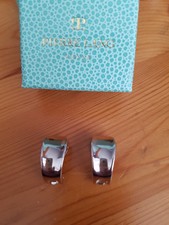 Pierre Lang wunderschöne Ohrringe Clips silber rhodiniert, neuwertig