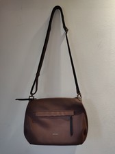 Echtleder Handtasche braunrot  UNBENUTZT! 