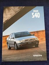 VOLVO S40 Typ V 1.6 1.8 2.0 2.0T T4 TD Prospekt 1999