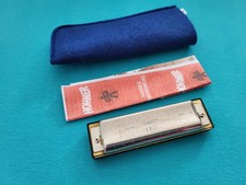 Gebrauchte, desinfizierte HOHNER-Mundharmonika "BIG RIVER HARP C", in neuer VP!