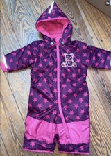 195. Schneeanzug mit Sternen Fleecefutter abnehmbarer Zipfelkapuze Reflektoren 