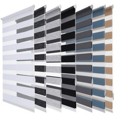 Doppelrollo Klemmfix ohne Bohren Fenster Rollo Schraubmontage Wand Decke Klemmer