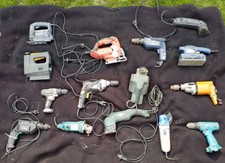 15x Elektro Werkzeuge Akkuschrauber Hobel Stichsäge Black&Decker Makita AEG