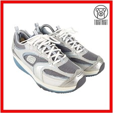 Skechers Damen Shape Ups Accelerator UK 5/38 Walking Toning Turnschuhe silber