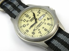 Herren vj33-x018-ap Lorus (Seiko) Lumibrite Militär BOND WATCH - 100m