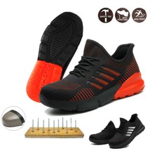 Arbeitsschuhe Leicht Stahlkappe S3 Sicherheitsschuhe Sport Sneaker Herren Damen