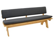 Gartenbank Auflage Polster Gartenmöbel Bank ARIZONA 195cm, grau, 2. WAHL