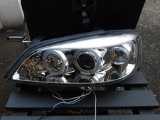 Angel Eyes LED Scheinwerfer für OPEL ASTRA G 98-04 Halogen Chrom LINKS FAHRERSEI