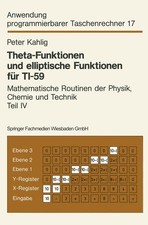 Theta-Funktionen und elliptische Funktionen für TI-59 Mathematische Routinen der