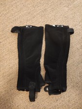 Pfiff Reiten Chaps Mädchen schwarz wie neu 