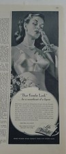 1949 Damen Leben Von Formfit Bh Brünette Und Kanarische Vogel Vintage Modisch Ad