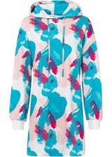 N9°9510 SWEATKLEID IN PERLROSA GEMUSTERT GR. 44/46 NEU