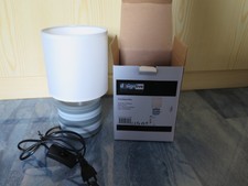 Design live Tischleuchte Keramik weiß/grau E14