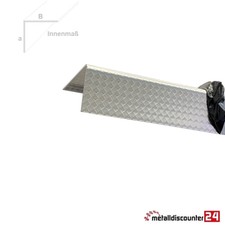 Edelstahl Winkel Kantenschutz Raute 1,0 mm V2A CNS Metall Winkel L-Profil bis 2m